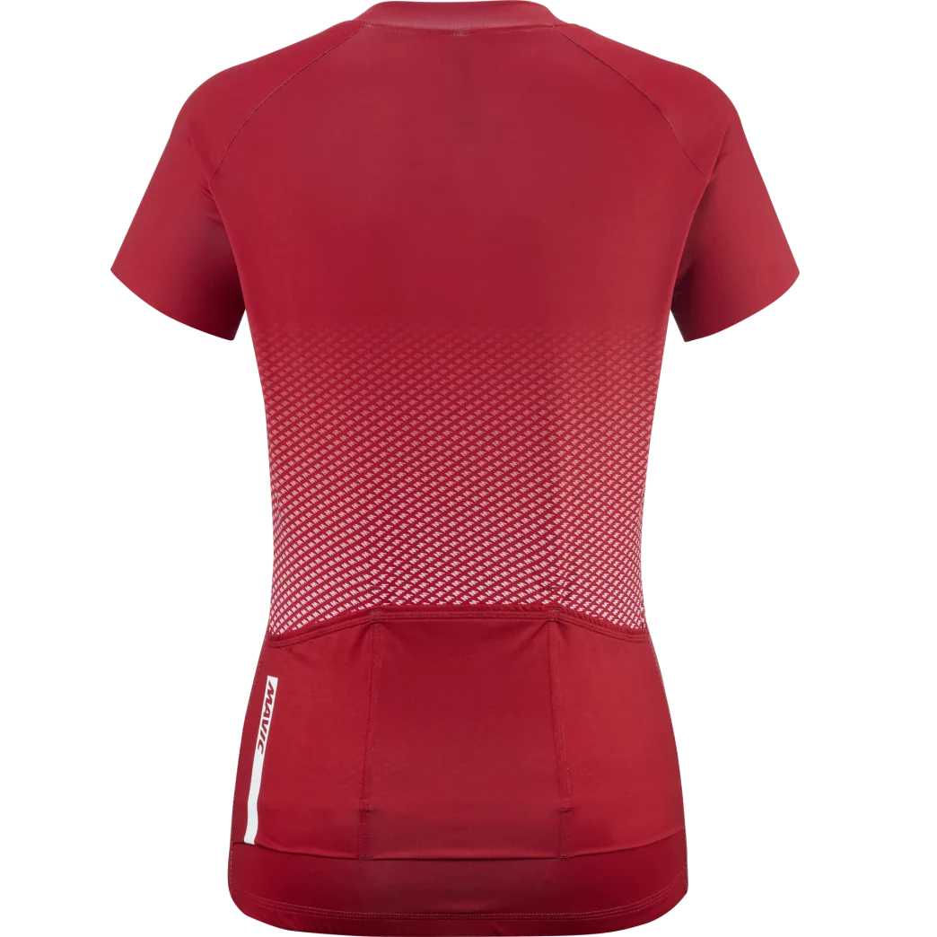 Maillot MAVIC AKSIUM Manches Courtes Femme Rouge - Image 2