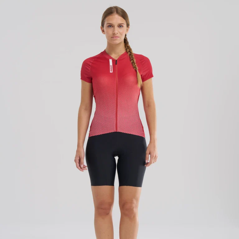 Maillot MAVIC AKSIUM Manches Courtes Femme Rouge - Image 5