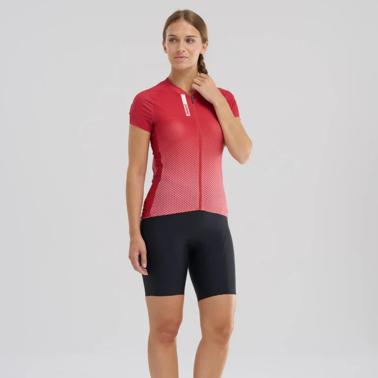 Maillot MAVIC AKSIUM Manches Courtes Femme Rouge - Image 6