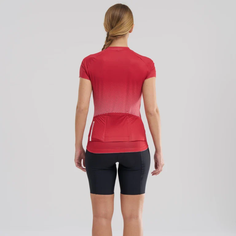 Maillot MAVIC AKSIUM Manches Courtes Femme Rouge - Image 7