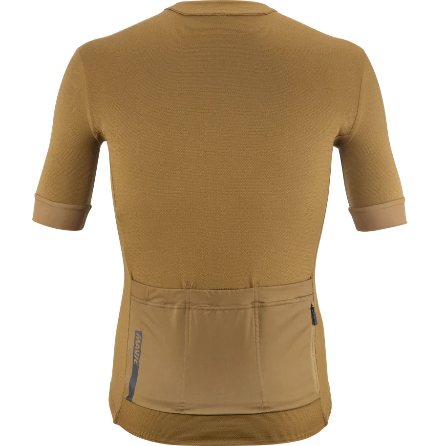 Maillot MAVIC AKSIUM Manches Courtes Marron - Image 2