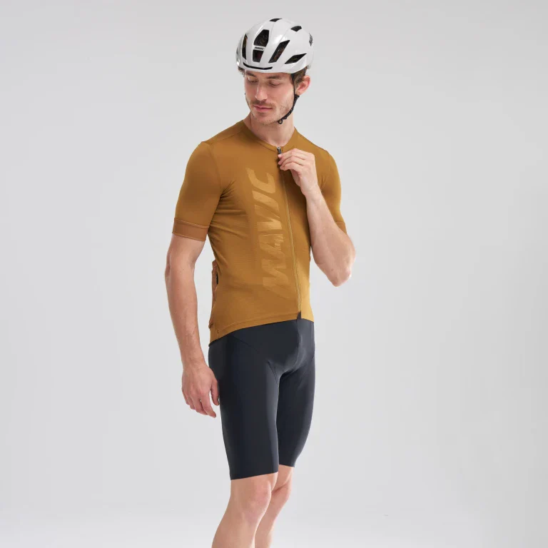 Maillot MAVIC AKSIUM Manches Courtes Marron - Image 5