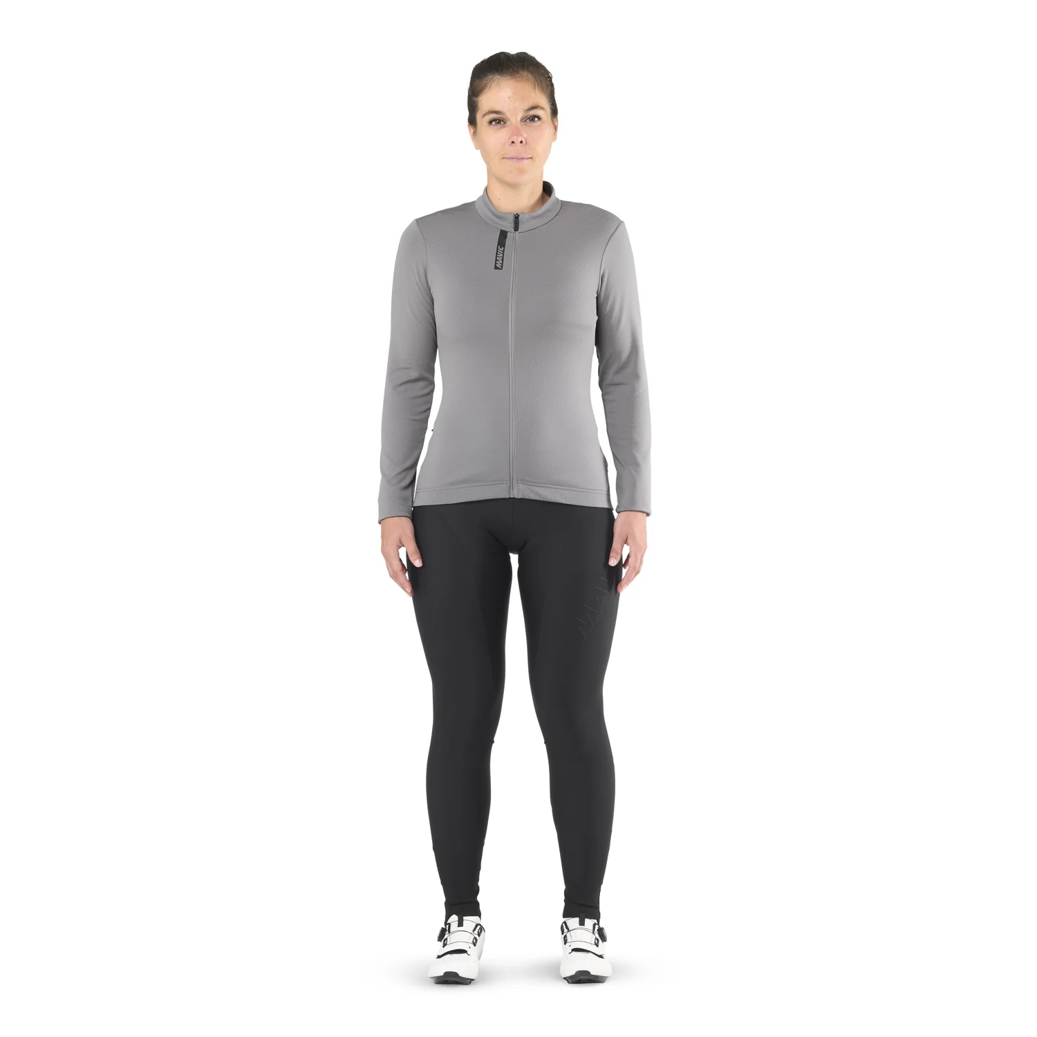 Maillot MAVIC AKSIUM THERMO Femme Manches Longues Gris - Image 3