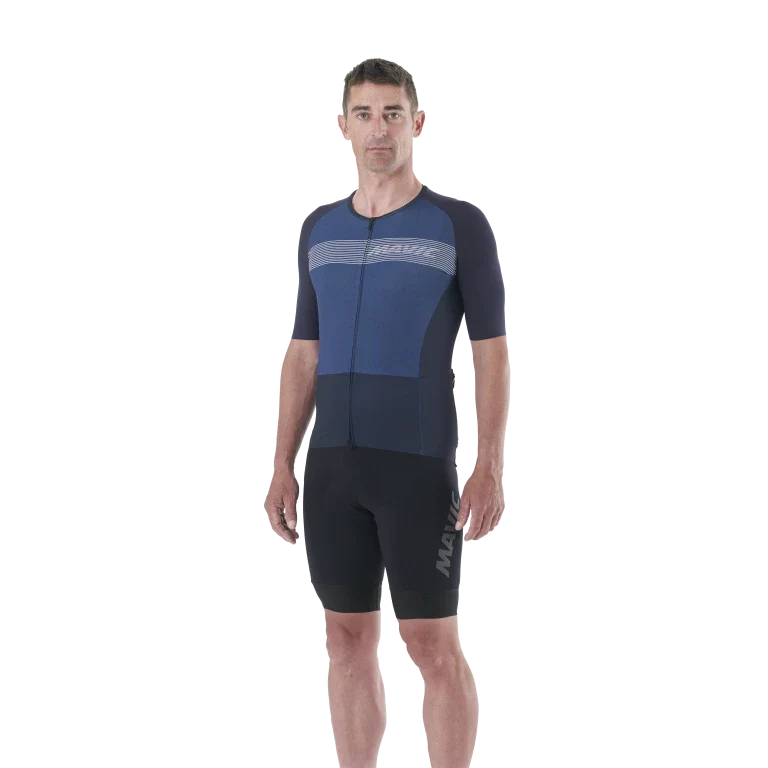 Maillot MAVIC COSMIC Manches Courtes Bleu - Image 6