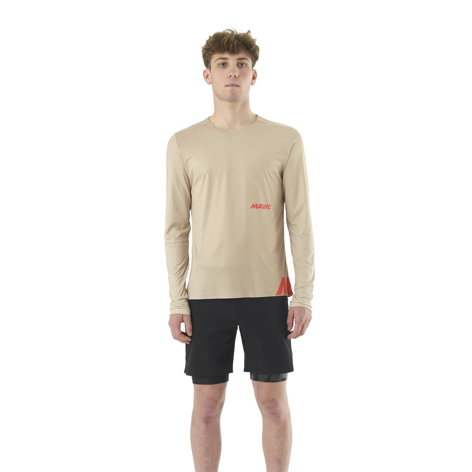 Maillot MAVIC CROSSTRAIL Manches Longues Beige - Image 3
