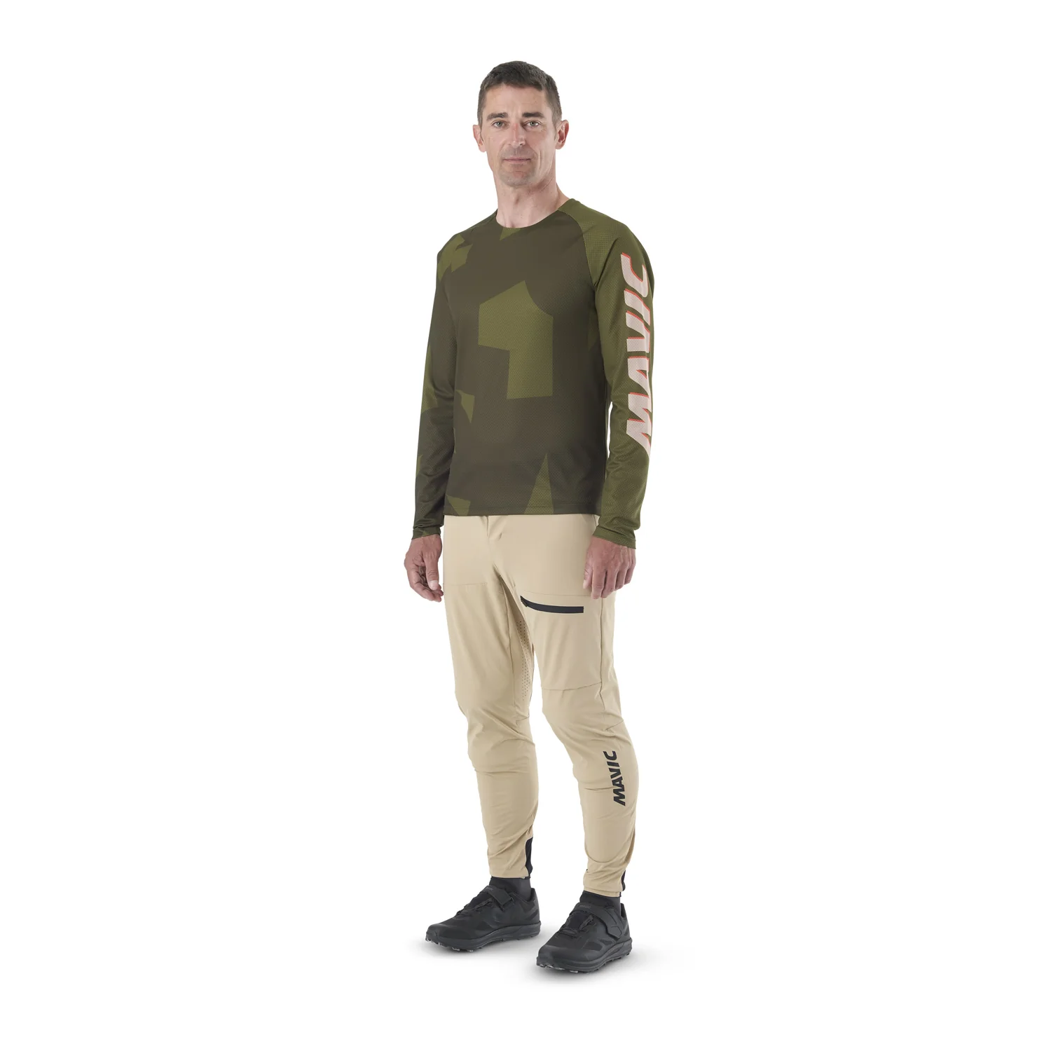 Maillot MAVIC DEEMAX ENDURO Manches Longues Camo Kaki - Image 4