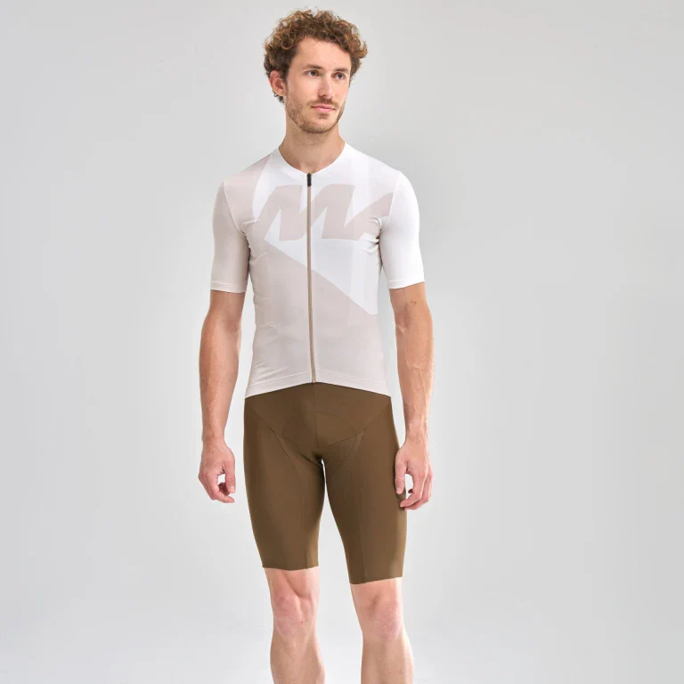 Maillot MAVIC ICON GRAPHIC Manches Courtes Beige - Image 4
