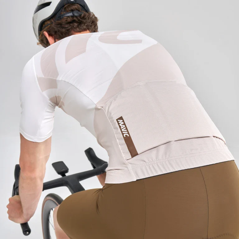 Maillot MAVIC ICON GRAPHIC Manches Courtes Beige - Image 7