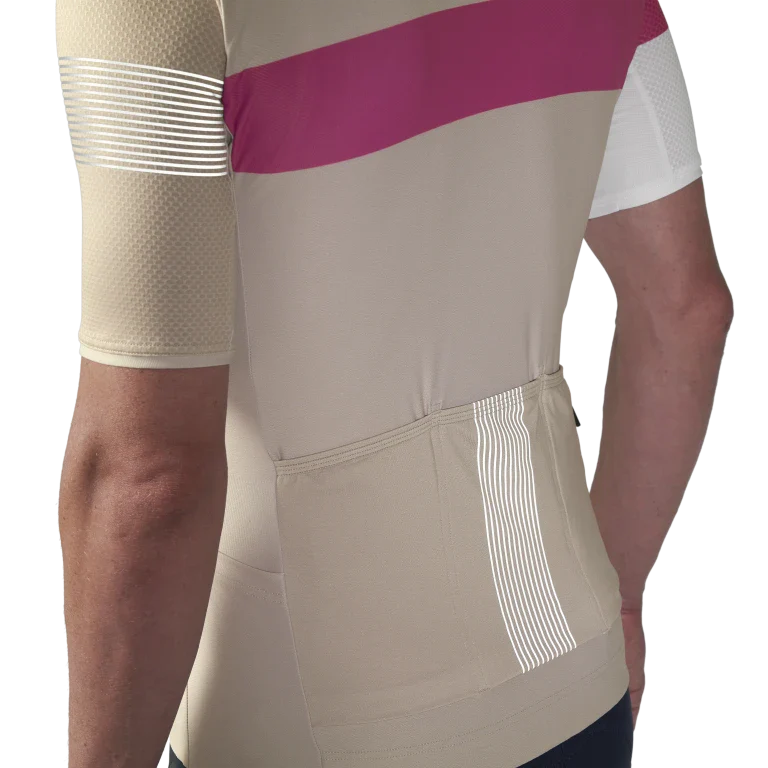 Maillot MAVIC KSYRIUM PRO Manches Courtes Beige - Image 4