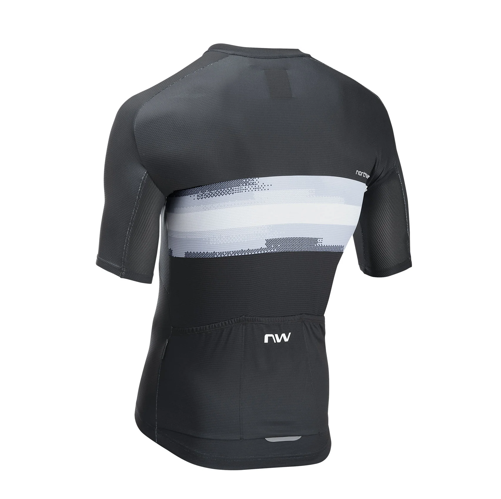 Maillot NORTHWAVE FORCE EVO Manches Courtes Noir/Blanc - Image 2