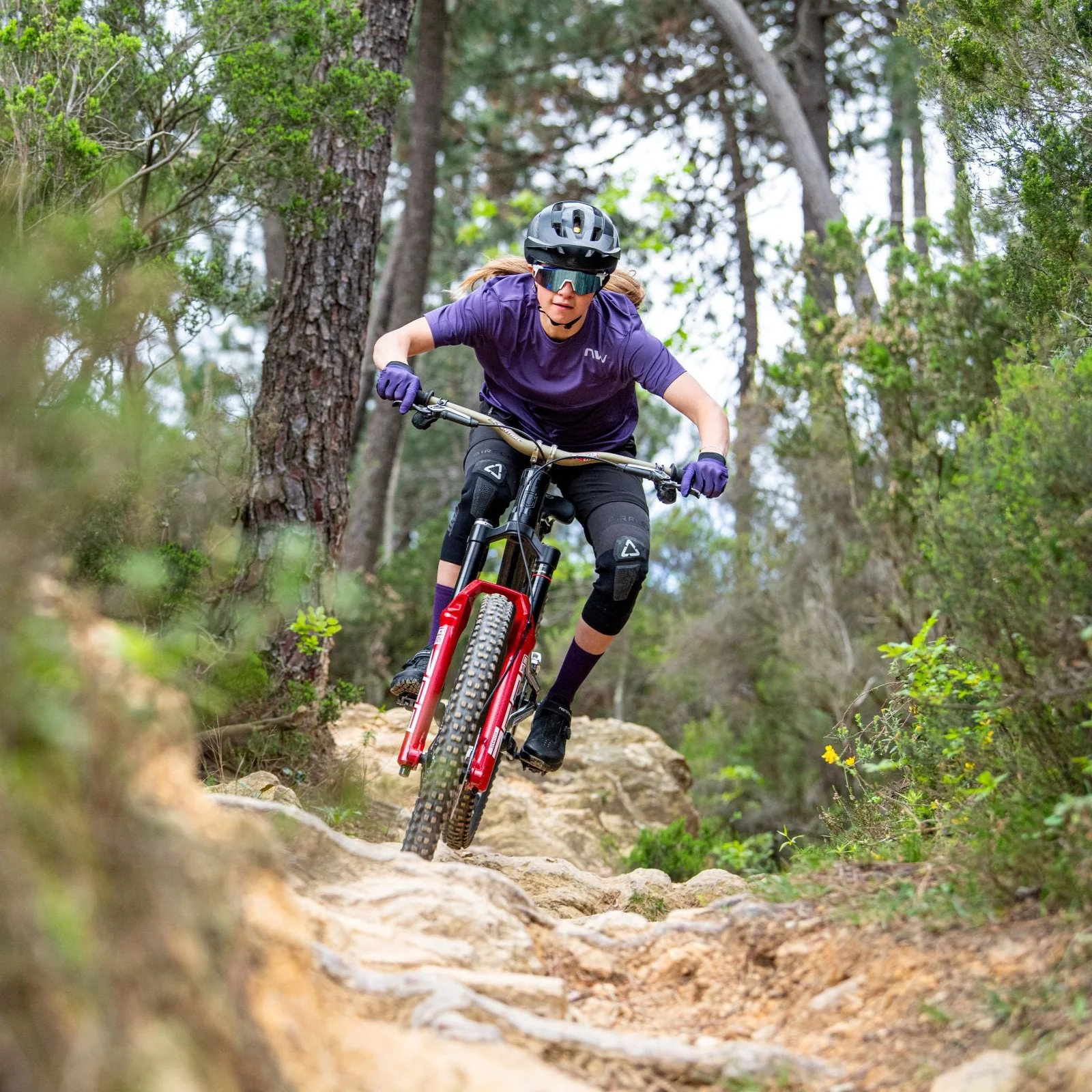 Maillot NORTHWAVE XTRAIL 2 Femme Manches Courtes Violet - Image 4