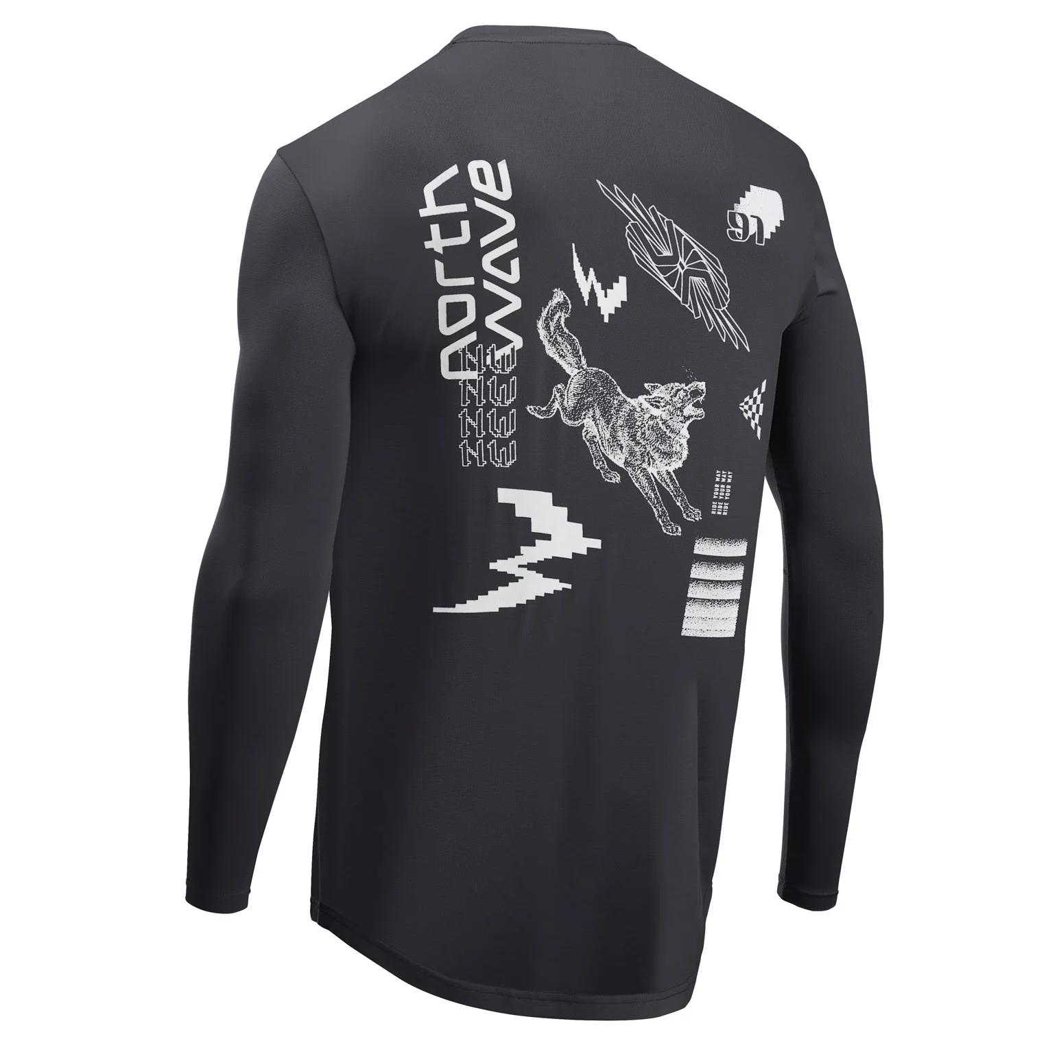 Maillot NORTHWAVE XTRAIL Manches Longues Noir - Image 2