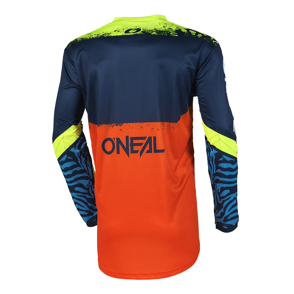 Maillot O'NEAL ELEMENT SHOCKER Junior Manches Longues Bleu/Orange - Image 2