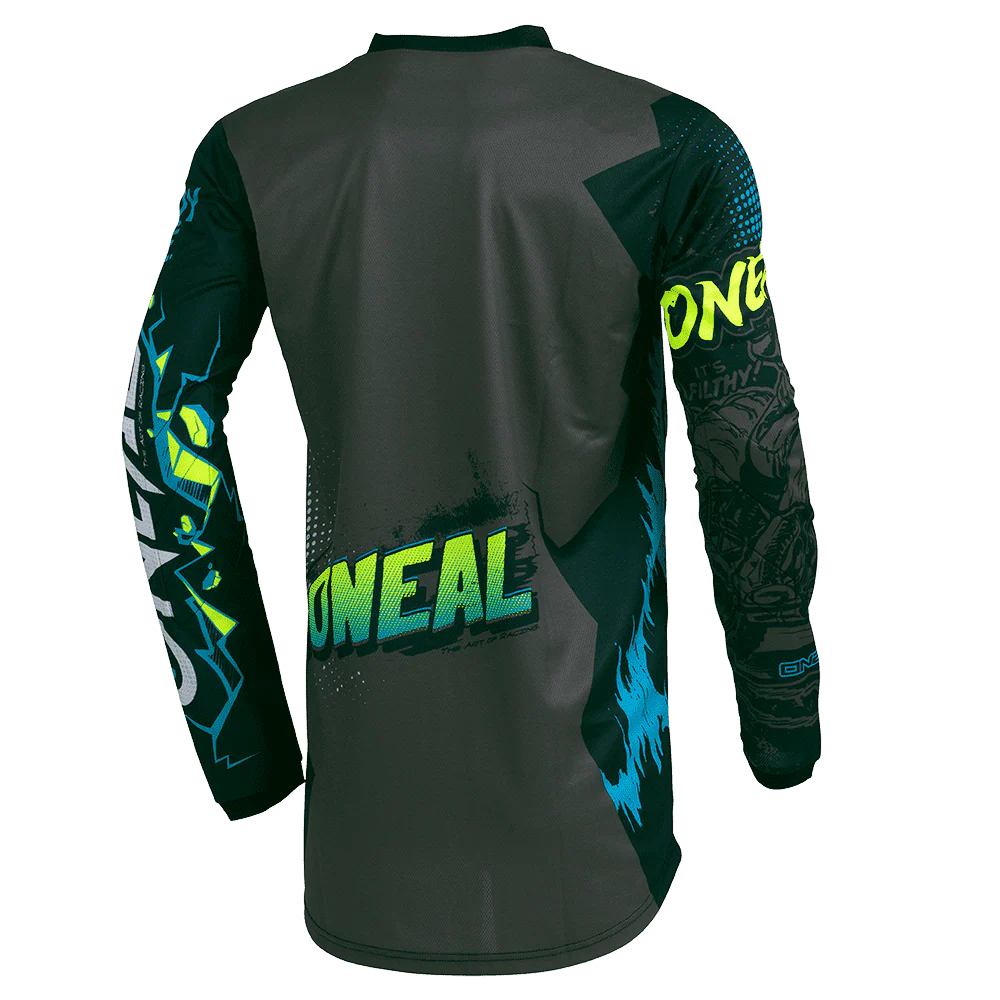 Maillot O'NEAL ELEMENT VILLAIN Junior Manches Longues Gris - Image 2