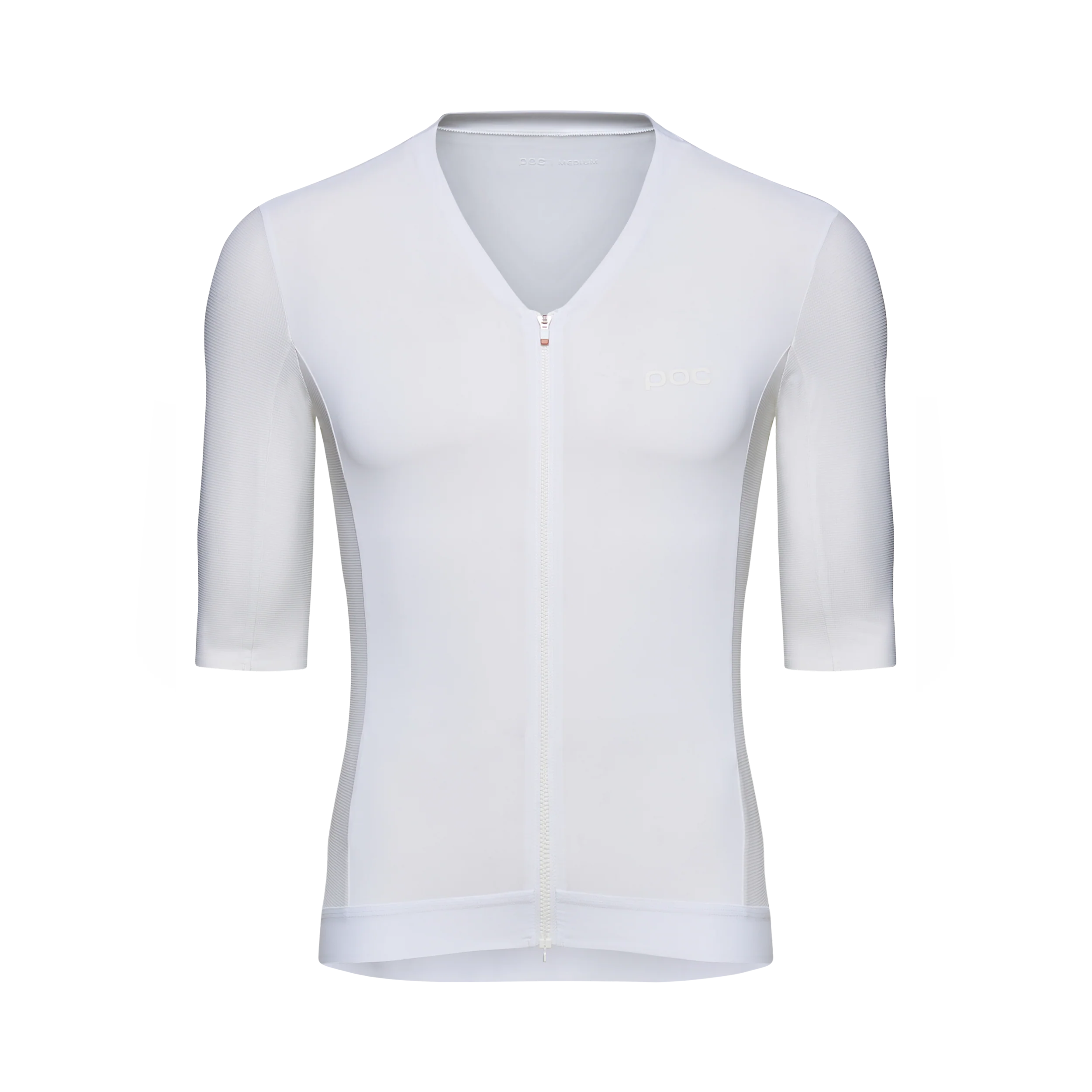 Maillot POC RACEDAY Manches Courtes Blanc