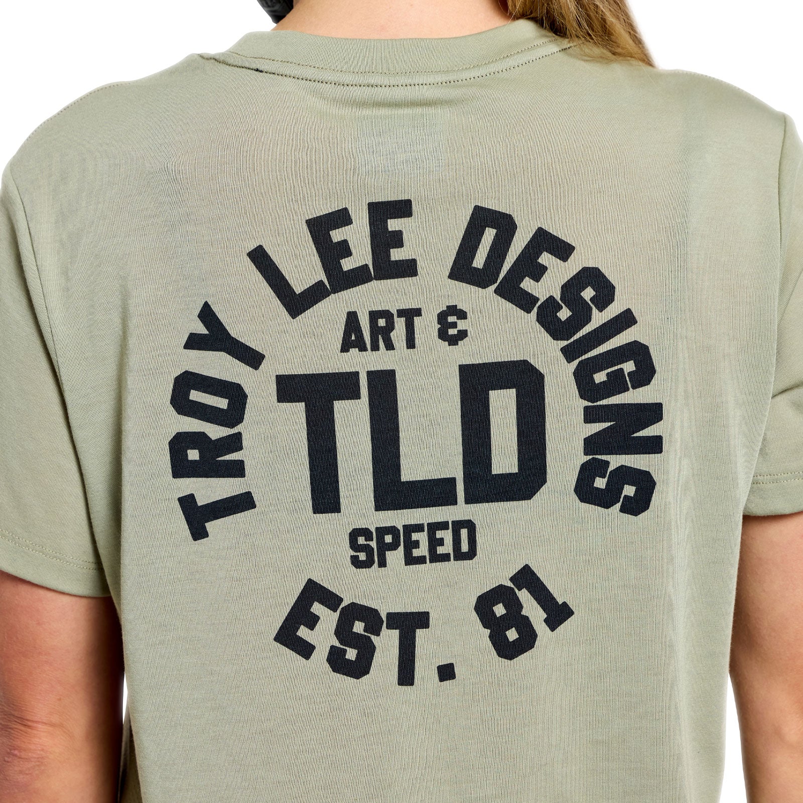 Maillot TROY LEE DESIGNS LILIUM RIDE STAMPS Femme Manches Courtes Sage - Image 9