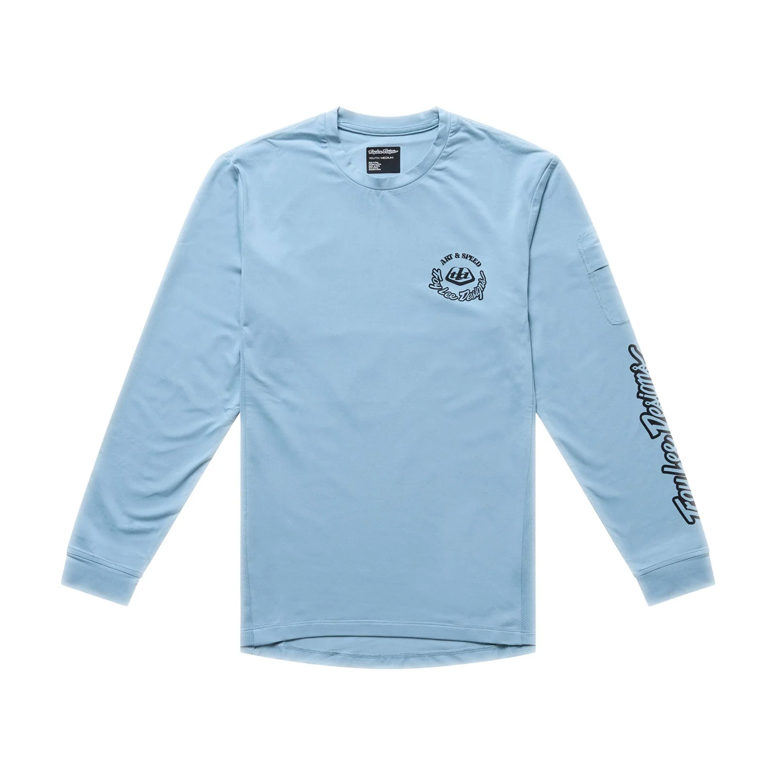 Maillot TROY LEE DESIGNS RUCKUS RIDE CARBS Junior Manches Longues Bleu