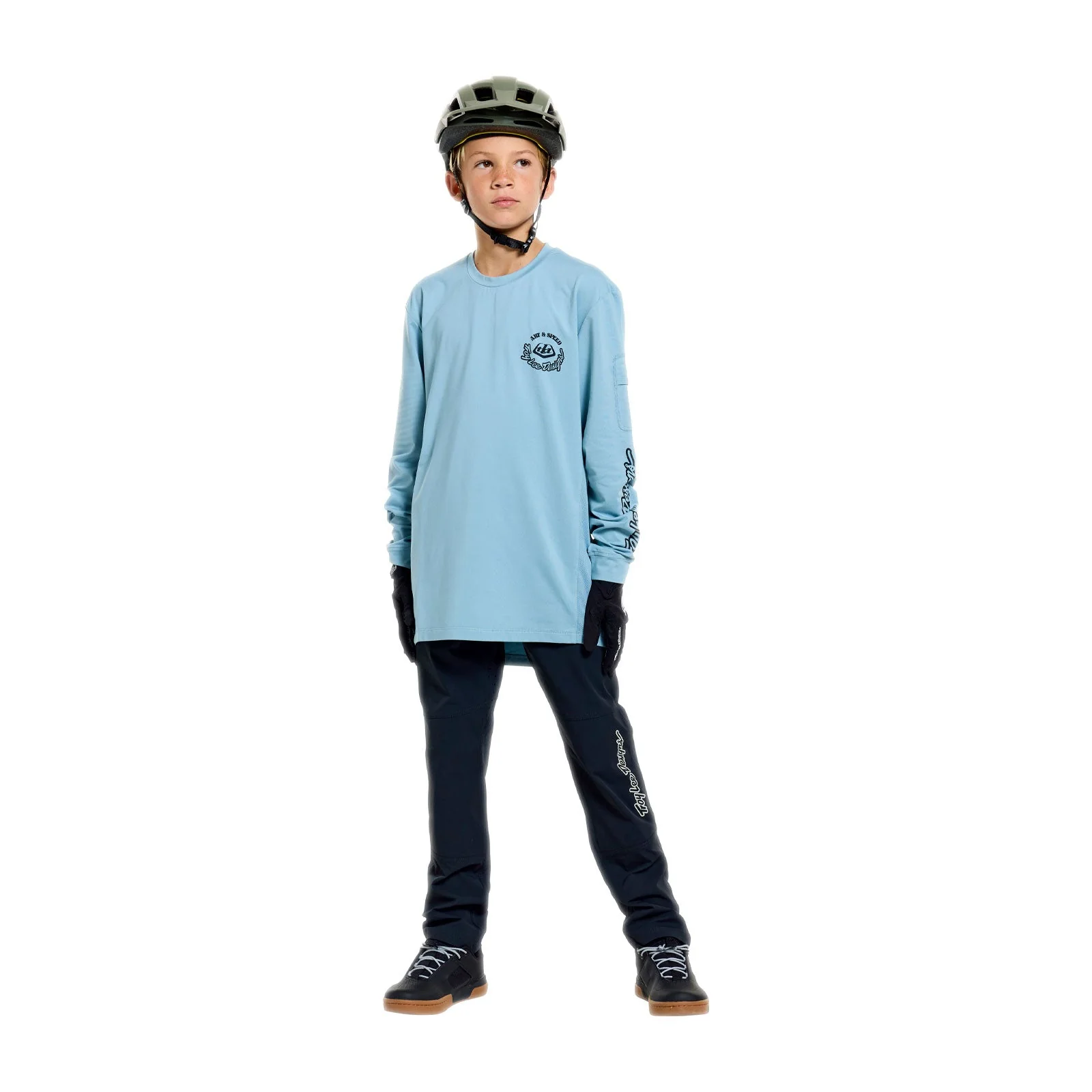 Maillot TROY LEE DESIGNS RUCKUS RIDE CARBS Junior Manches Longues Bleu - Image 3