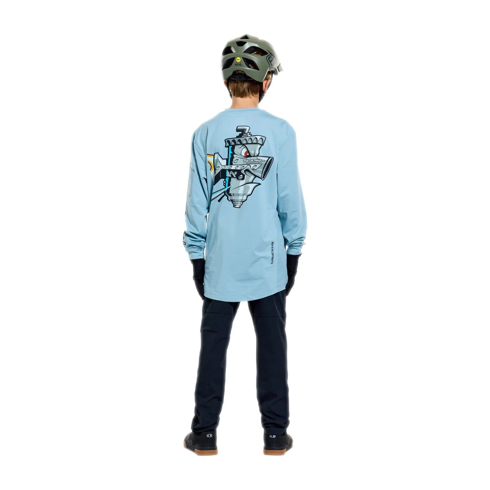 Maillot TROY LEE DESIGNS RUCKUS RIDE CARBS Junior Manches Longues Bleu - Image 5
