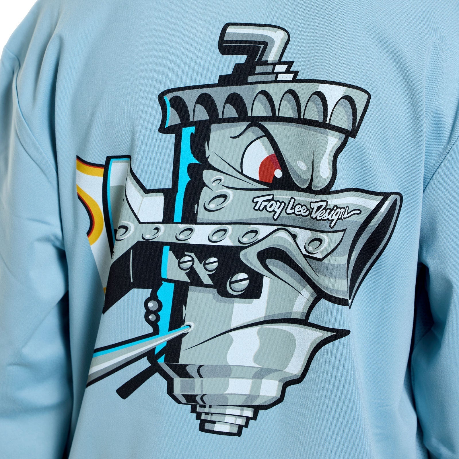Maillot TROY LEE DESIGNS RUCKUS RIDE CARBS Junior Manches Longues Bleu - Image 6