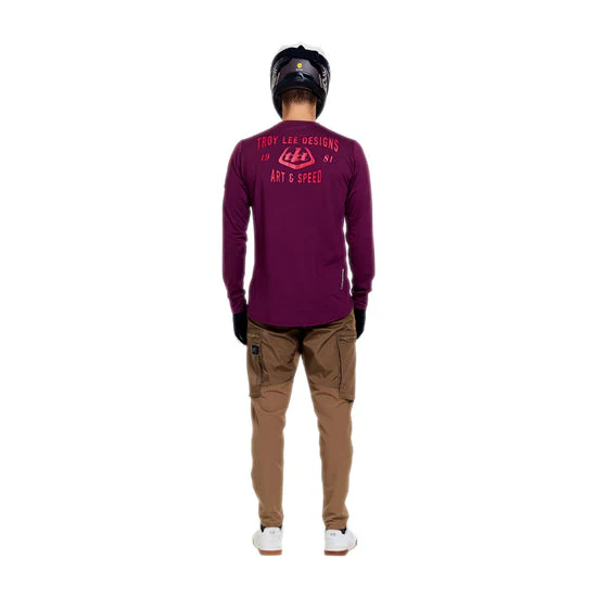 Maillot TROY LEE DESIGNS RUCKUS RIDE LOCKDOWN Manches Longues Sangria - Image 15