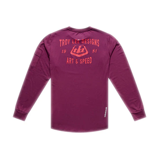 Maillot TROY LEE DESIGNS RUCKUS RIDE LOCKDOWN Manches Longues Sangria - Image 2