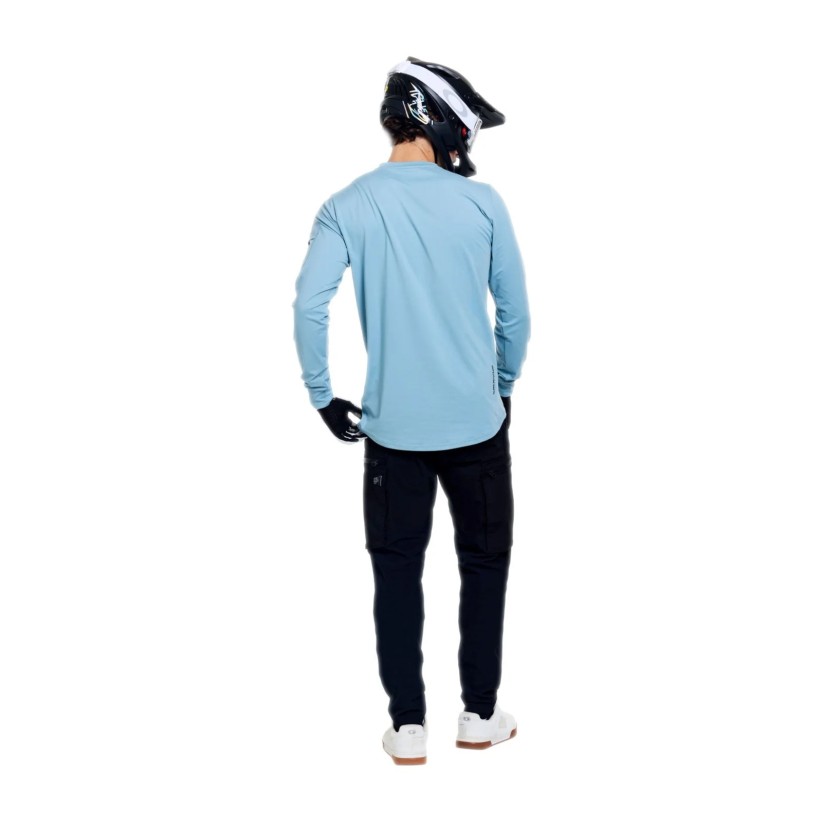 Maillot TROY LEE DESIGNS RUCKUS RIDE WAVES Manches Longues Bleu - Image 4