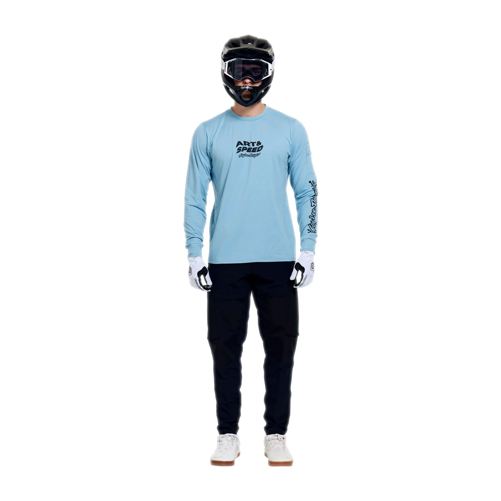 Maillot TROY LEE DESIGNS RUCKUS RIDE WAVES Manches Longues Bleu - Image 5