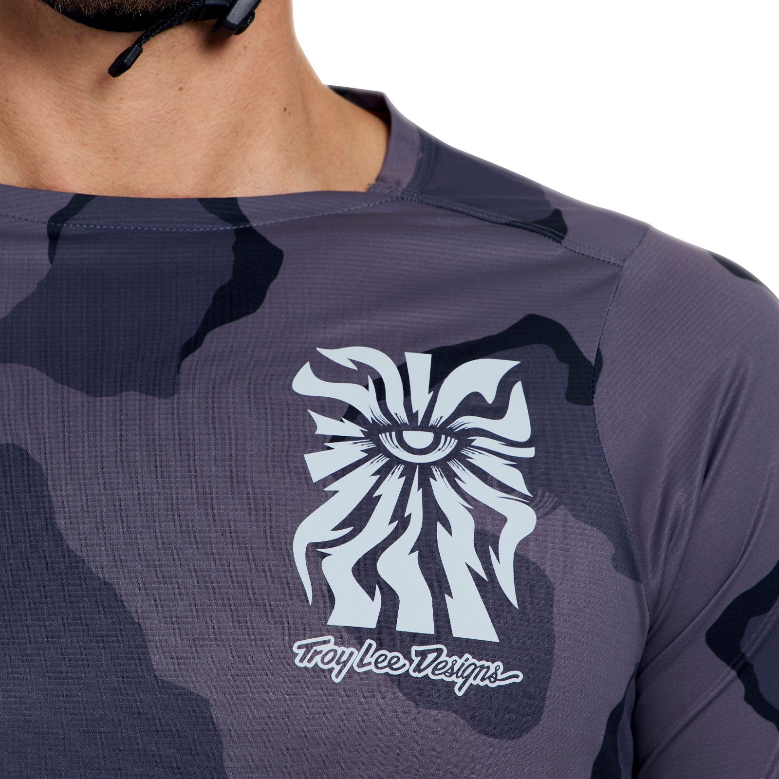 Maillot TROY LEE DESIGNS SKYLINE PRO FLOW CAMO Manches Longues Carbon - Image 11