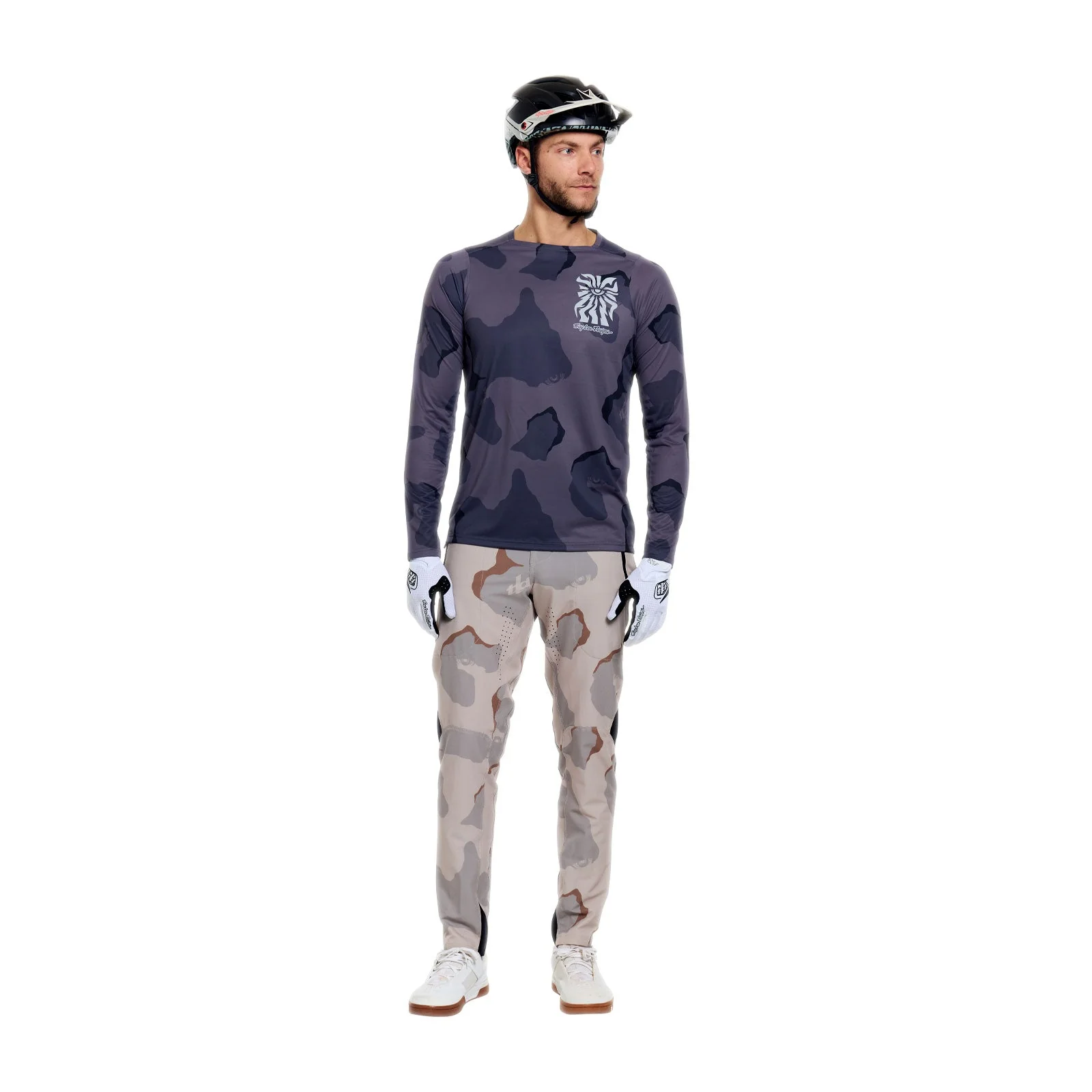 Maillot TROY LEE DESIGNS SKYLINE PRO FLOW CAMO Manches Longues Carbon - Image 3