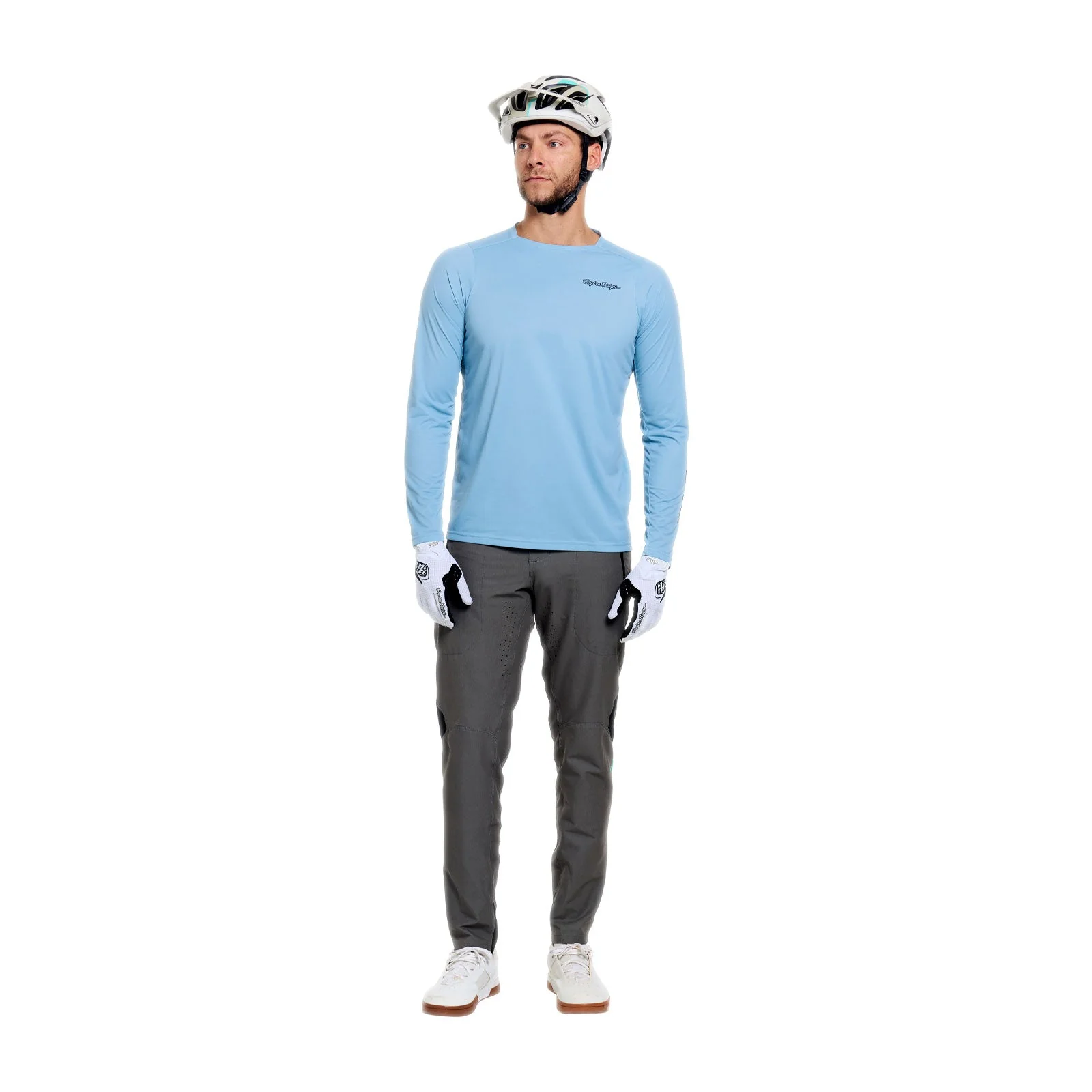 Maillot TROY LEE DESIGNS SKYLINE PRO MONO Manches Longues Bleu - Image 3
