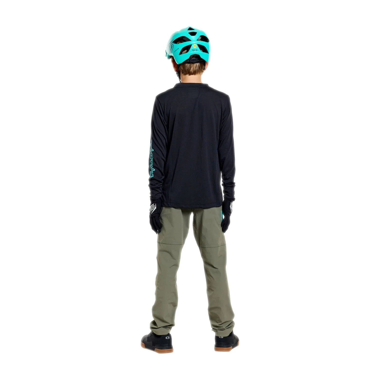 Maillot TROY LEE DESIGNS SKYLINE RIDE SIGNATURE Junior Manches Longues Noir/Vert - Image 5
