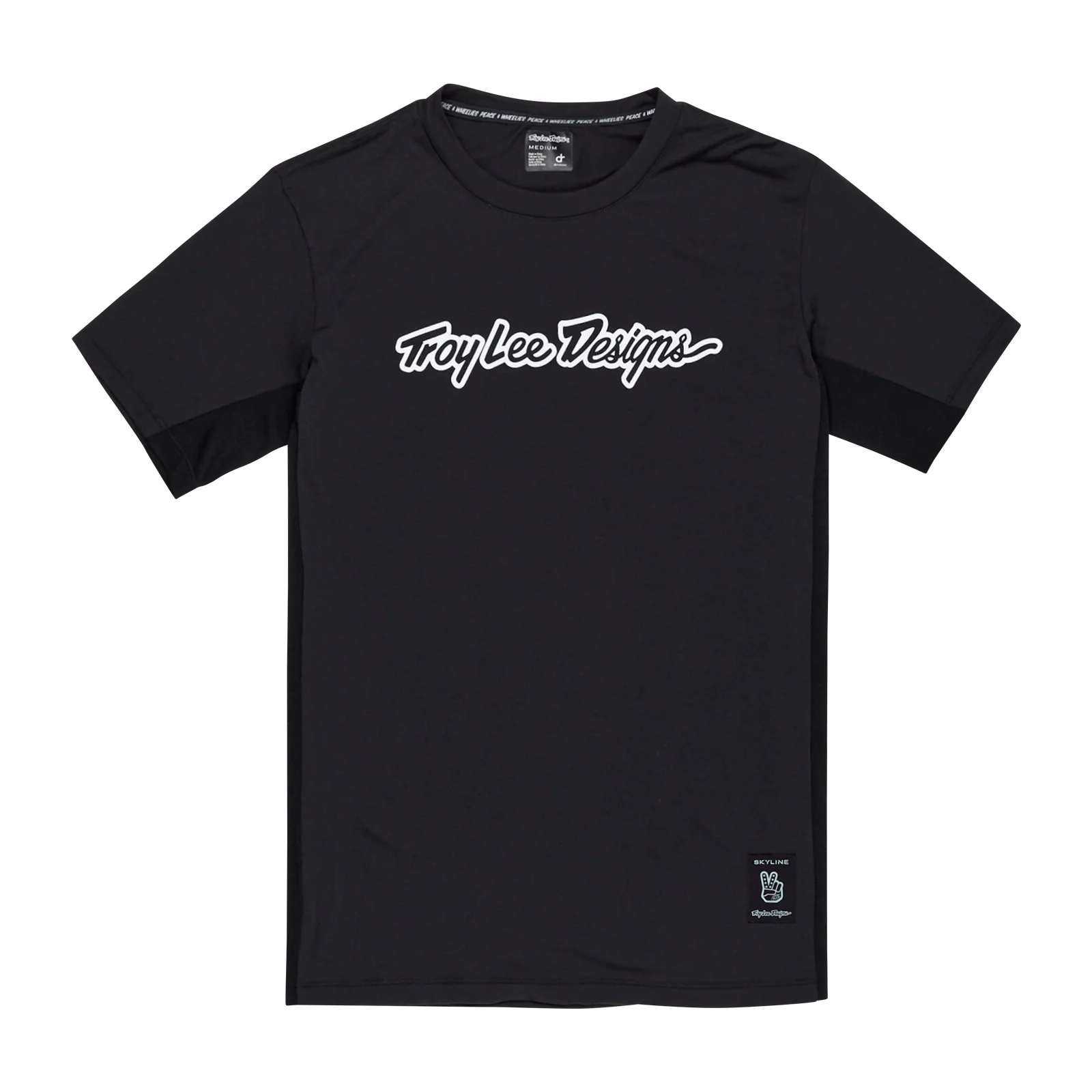 Maillot TROY LEE DESIGNS SKYLINE RIDE TEE SIGNATURE Manches Courtes Noir