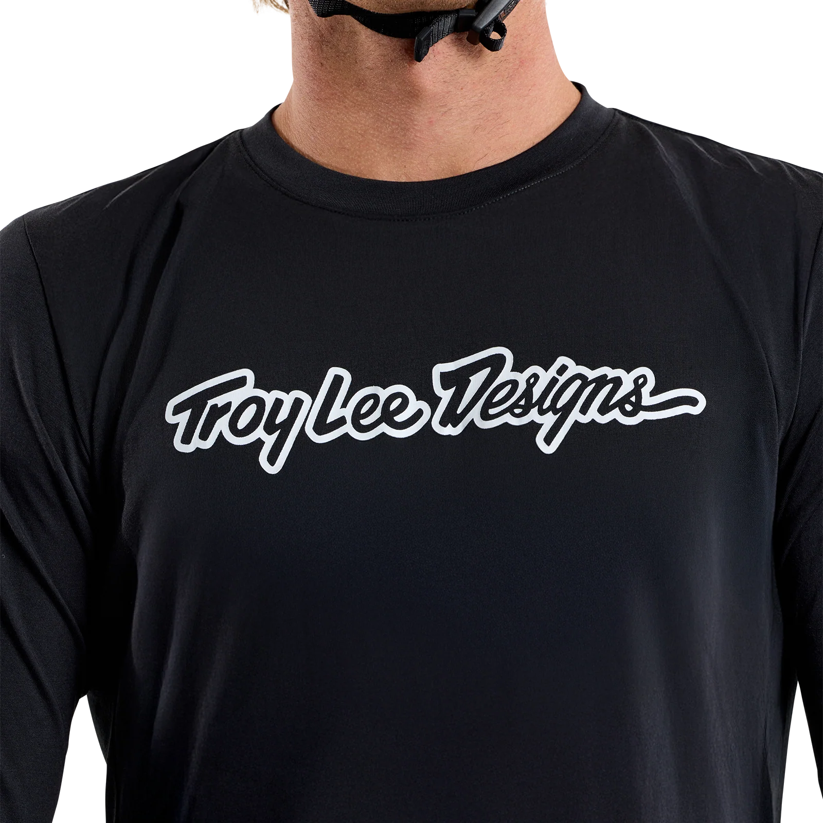 Maillot TROY LEE DESIGNS SKYLINE RIDE TEE SIGNATURE Manches Longues Noir - Image 9