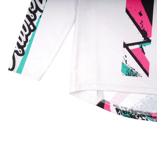 Maillot TROY LEE DESIGNS SPRINT FULL PULL Junior Manches Longues Blanc - Image 2