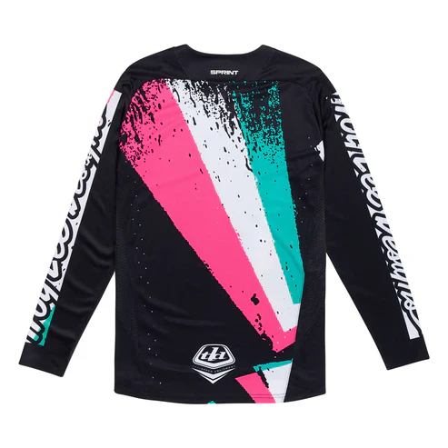 Maillot TROY LEE DESIGNS SPRINT FULL PULL Manches Longues Noir - Image 2