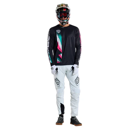 Maillot TROY LEE DESIGNS SPRINT FULL PULL Manches Longues Noir - Image 7