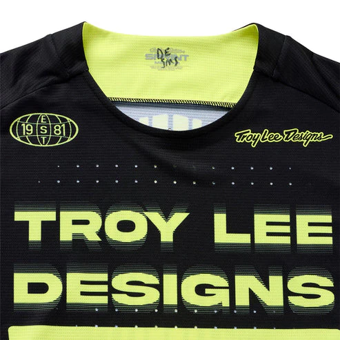 Maillot TROY LEE DESIGNS SPRINT Manches Longues Noir/Jaune - Image 3