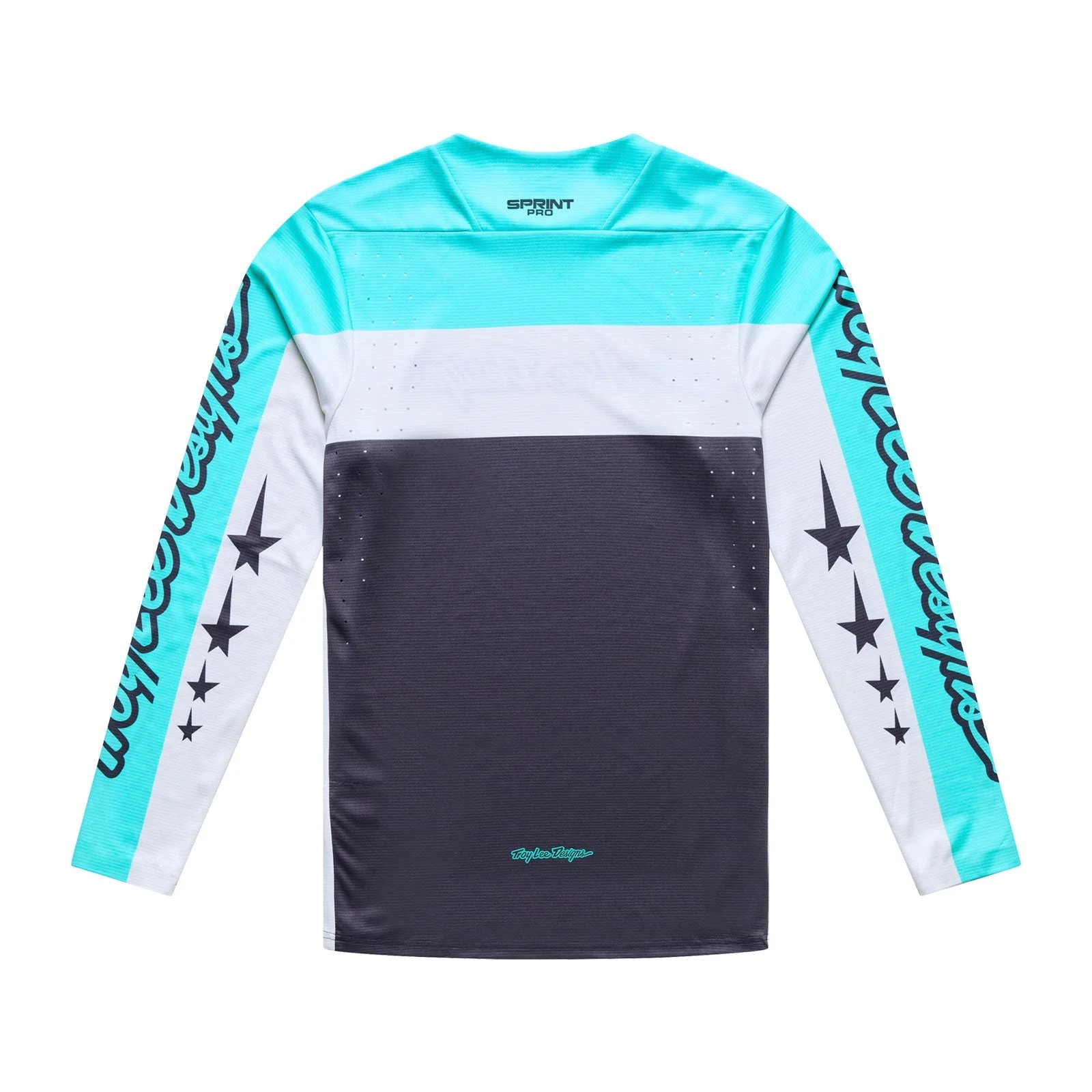 Maillot TROY LEE DESIGNS SPRINT PRO YO MOTO Manches Longues Noir/Bleu - Image 2