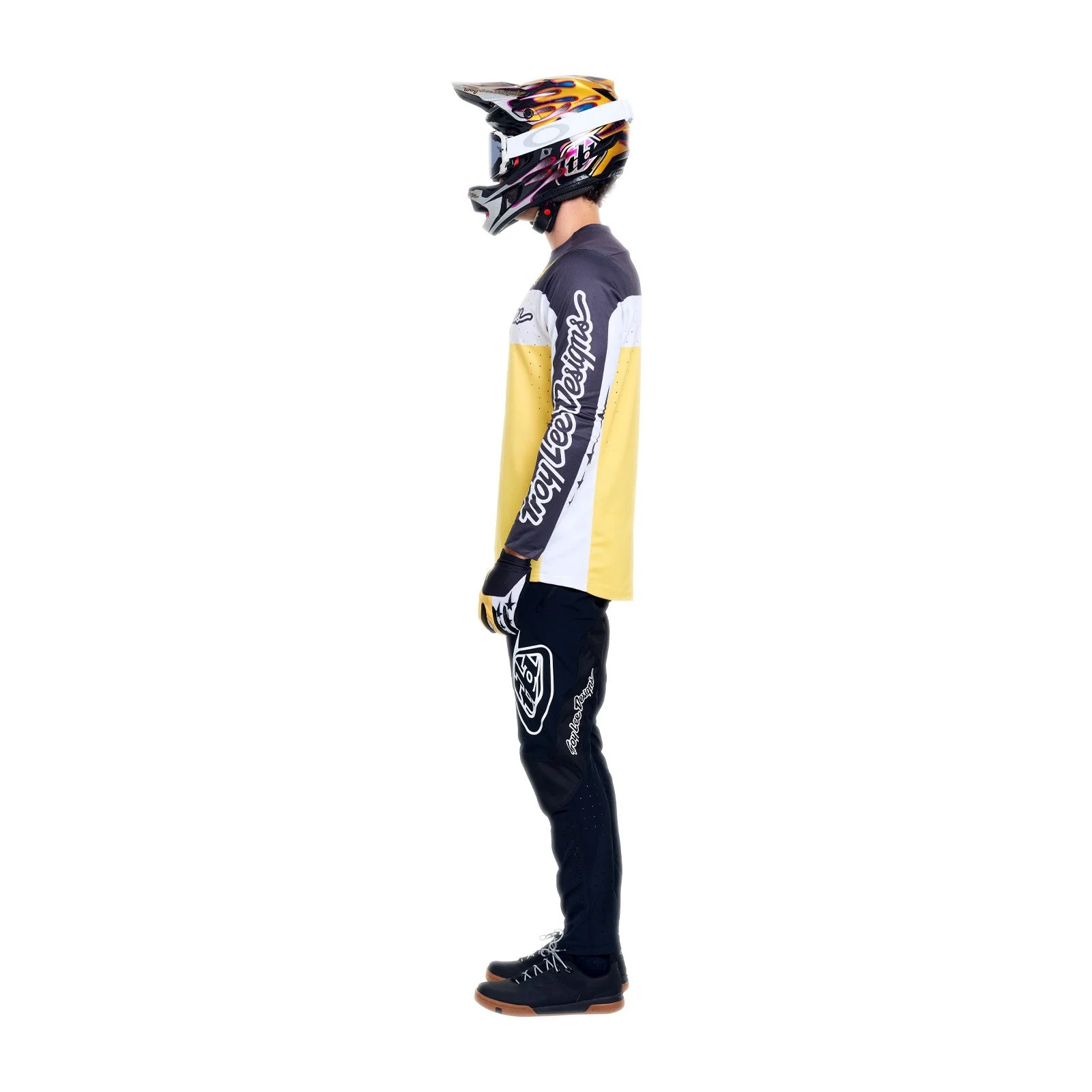 Maillot TROY LEE DESIGNS SPRINT PRO YO MOTO Manches Longues Noir/Jaune - Image 4