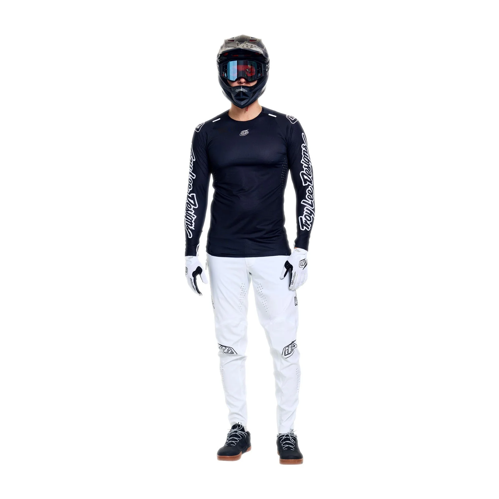 Maillot TROY LEE DESIGNS SPRINT ULTRA MONO Manches Longues Noir - Image 3