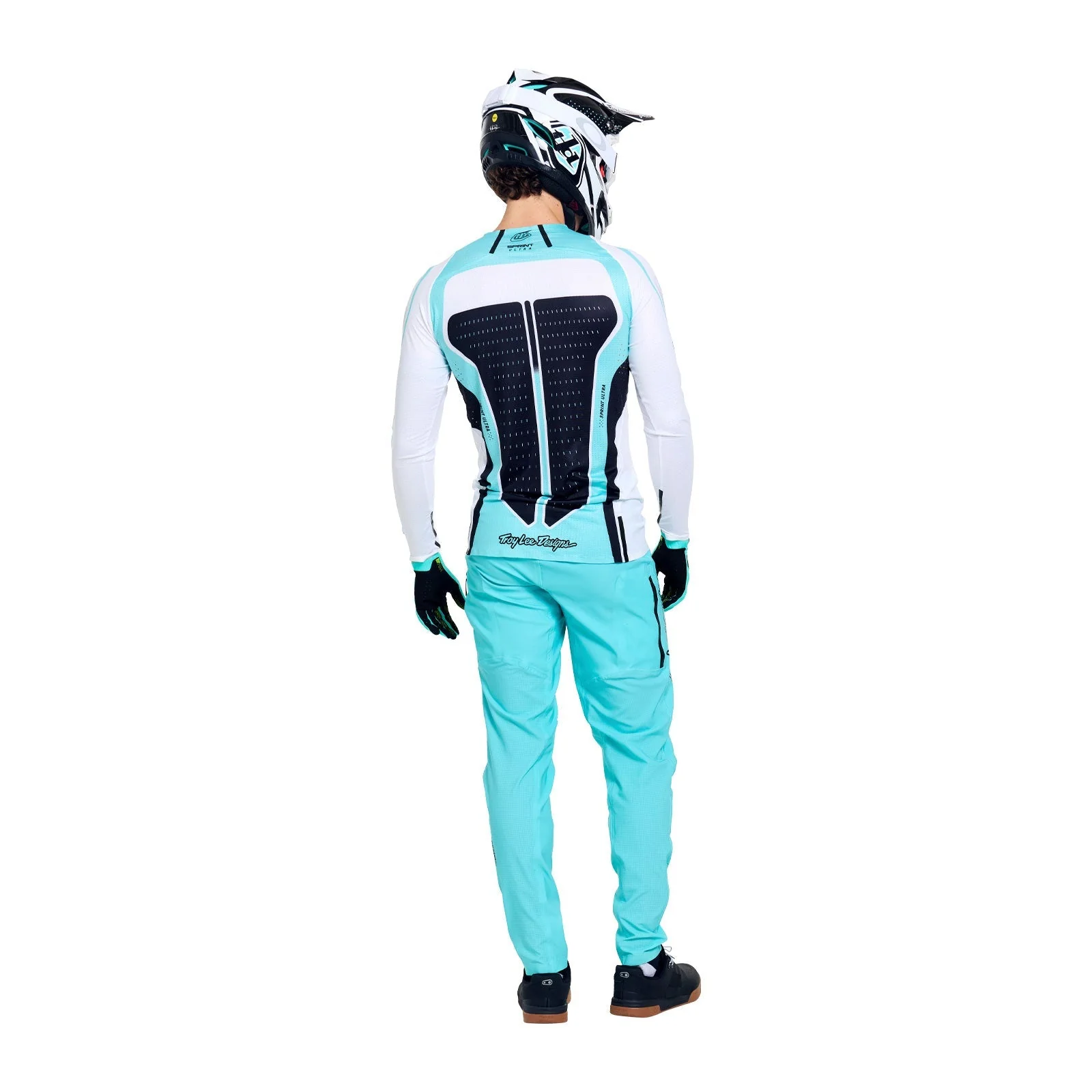 Maillot TROY LEE DESIGNS SPRINT ULTRA PROTON Manches Longues Blanc/Bleu - Image 7
