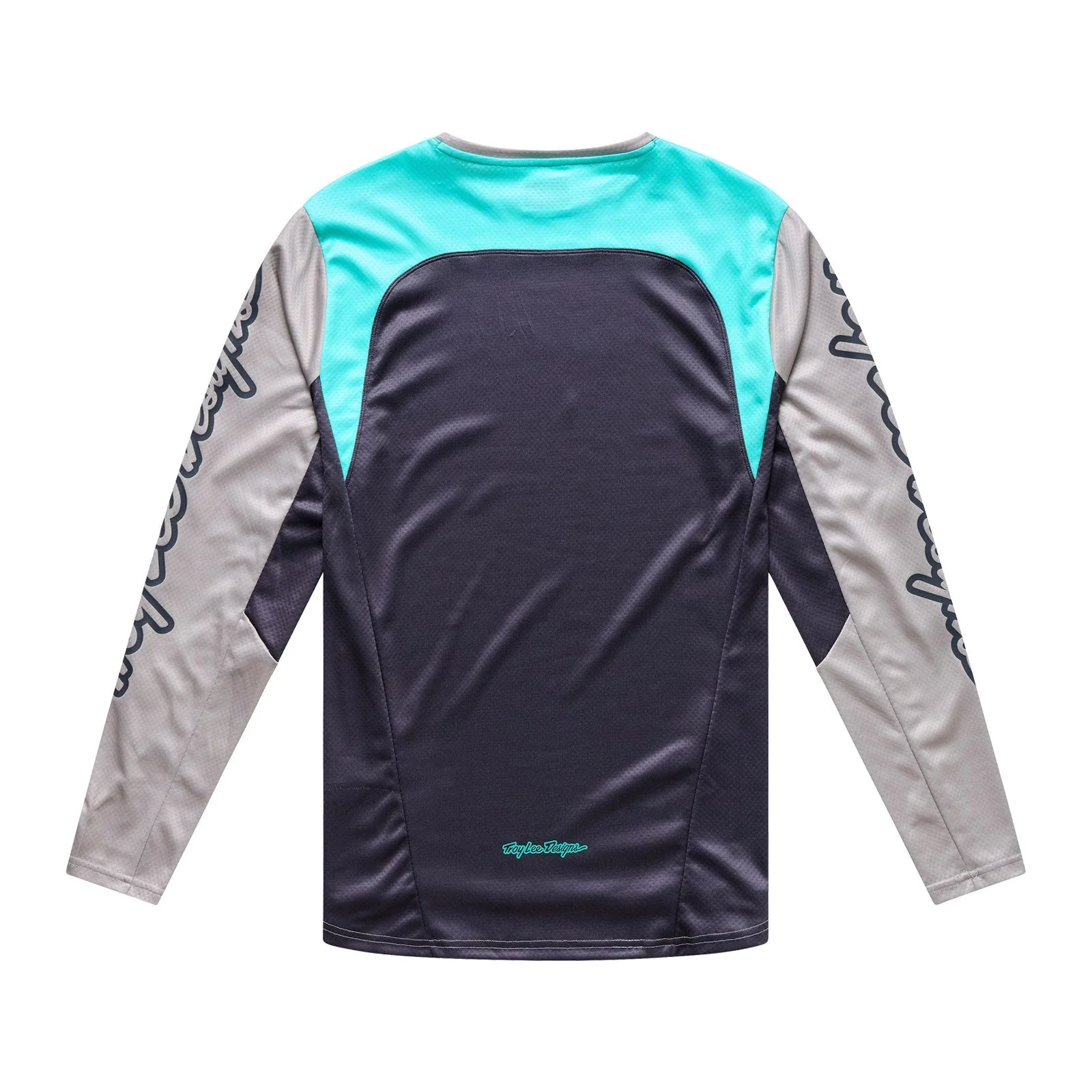 Maillot TROY LEE DESIGNS STAGE SIGNATURE Manches Longues Gris/Bleu - Image 2