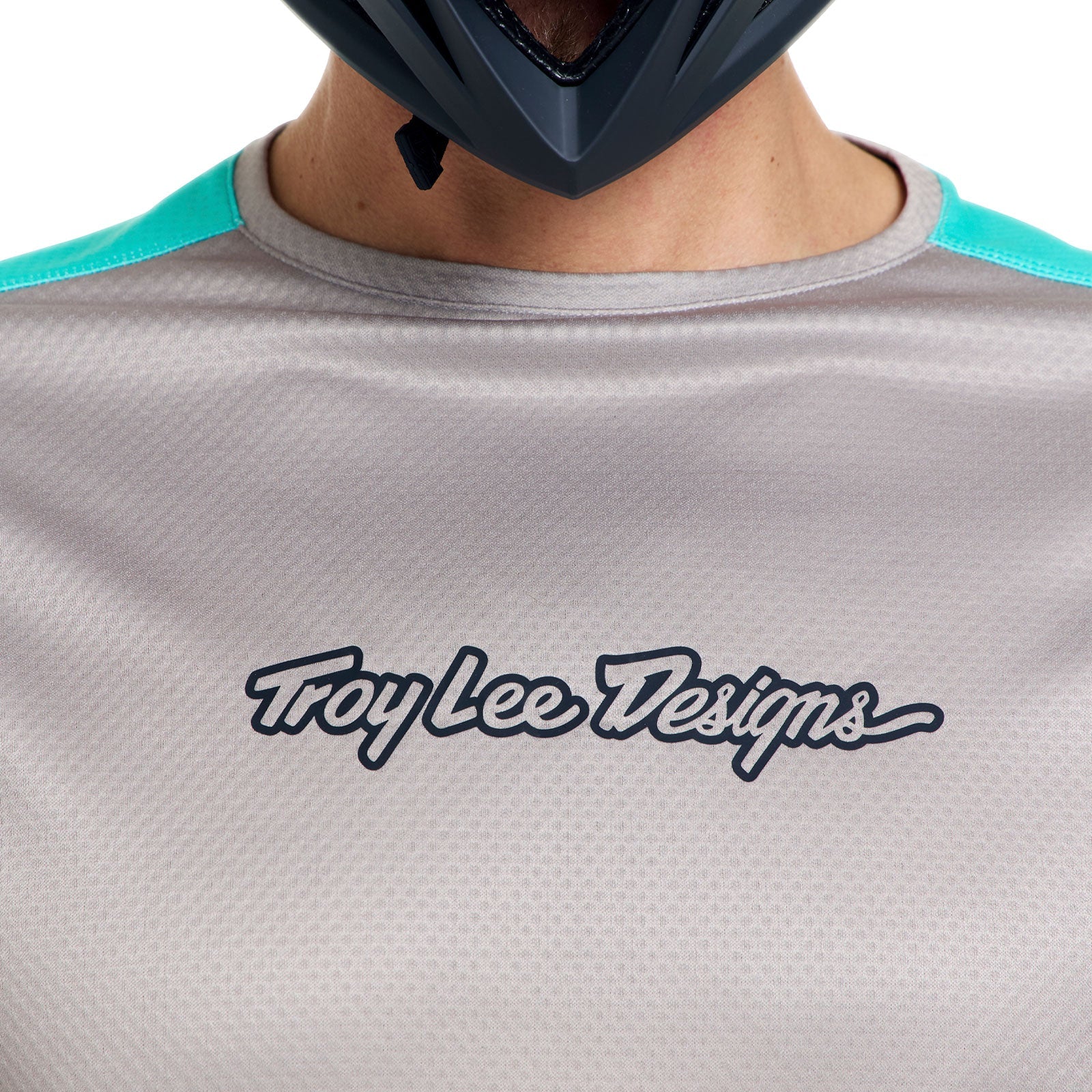 Maillot TROY LEE DESIGNS STAGE SIGNATURE Manches Longues Gris/Bleu - Image 6