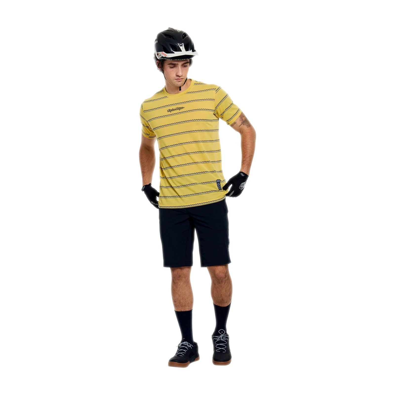 Maillot TROY LEE DESIGNS SKYLINE FAKIE RIDE Manches Courtes Jaune - Image 3