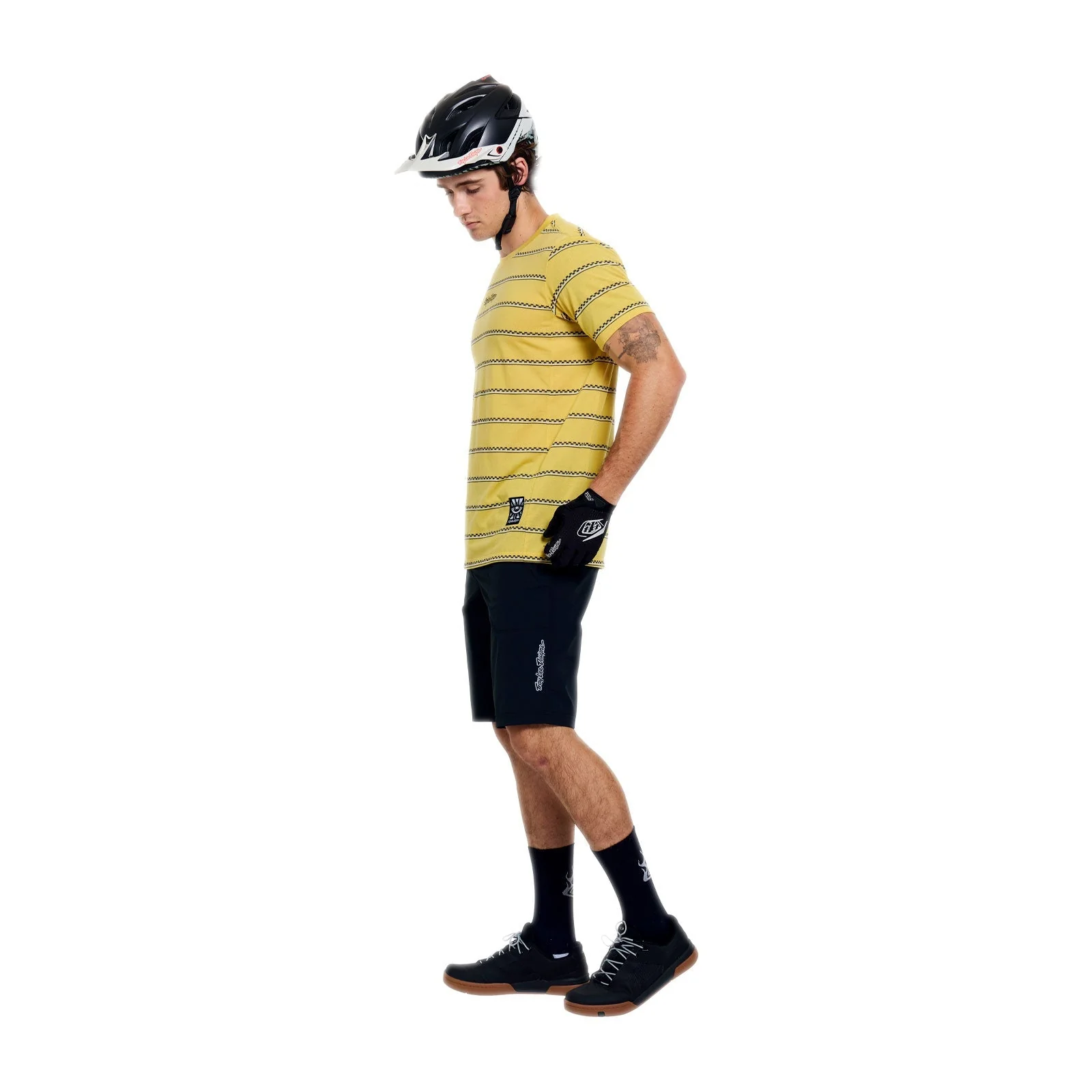 Maillot TROY LEE DESIGNS SKYLINE FAKIE RIDE Manches Courtes Jaune - Image 4