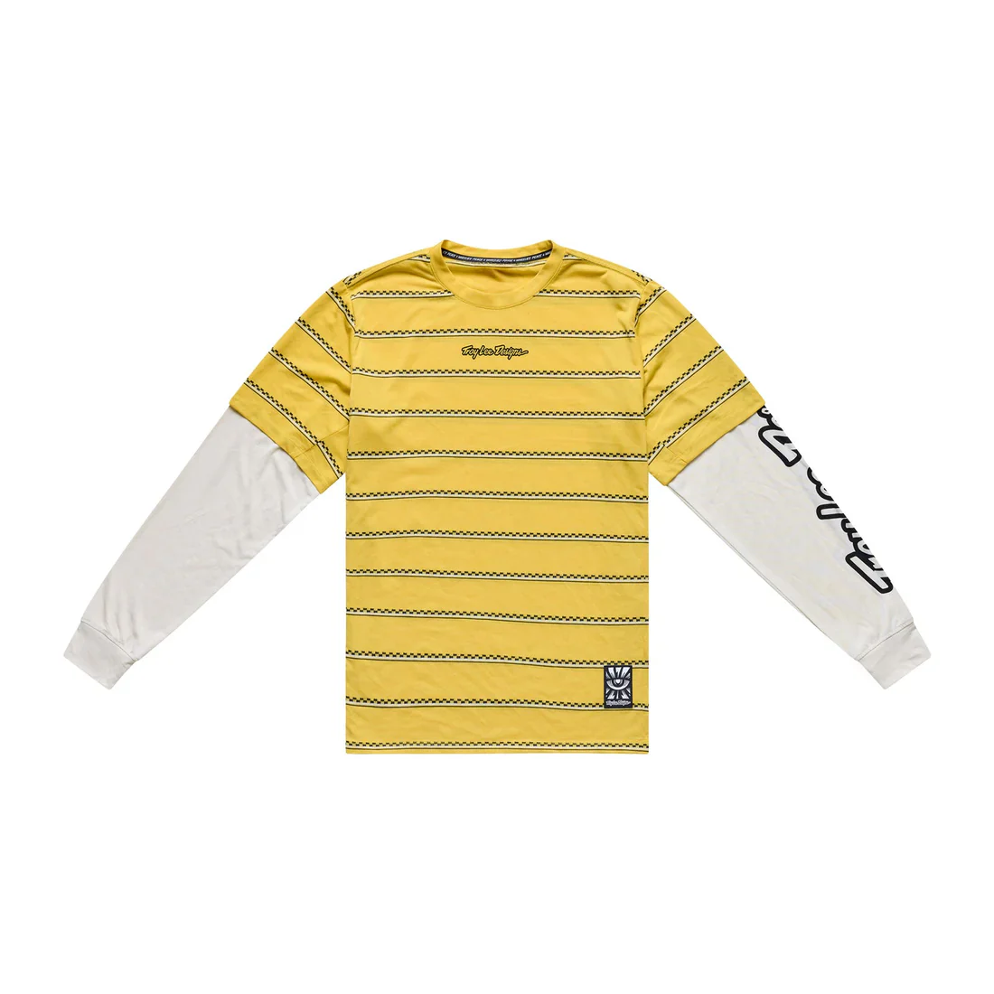 Maillot TROY LEE DESIGNS SKYLINE FAKIE RIDE Manches Longues Jaune