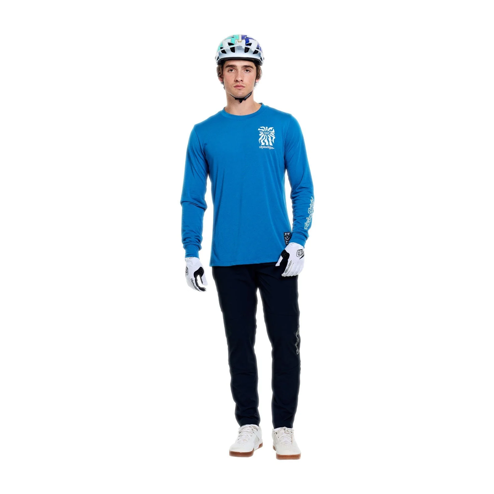 Maillot TROY LEE DESIGNS SKYLINE RIDE ONE EYE AERO Manches Longues Bleu - Image 3