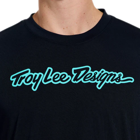 Maillot TROY LEE DESIGNS SKYLINE RIDE SIGNATURE Manches Courtes Noir/Turquoise - Image 10