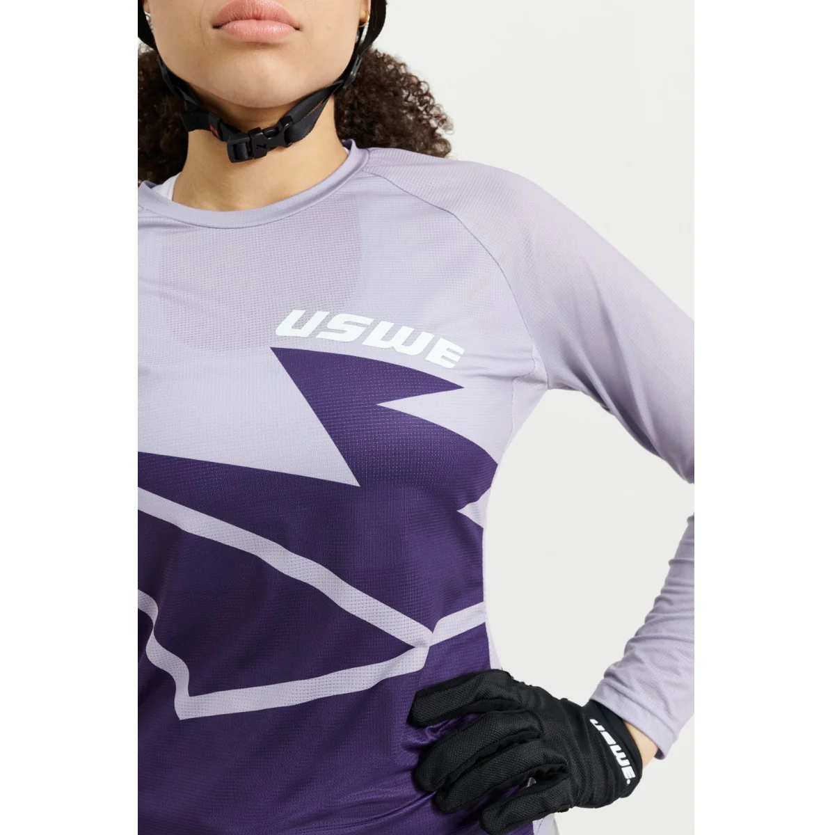 Maillot USWE BERG MTB Manches Longues Femme Lavande - Image 6